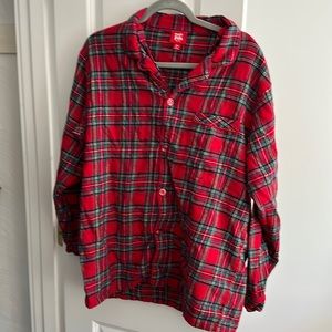 Macys Plaid Pajama set